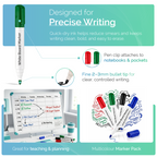 Whiteboard Marker Pens, Bullet Tip, Pack of 10