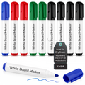 Whiteboard Marker Pens, Bullet Tip, Pack of 10
