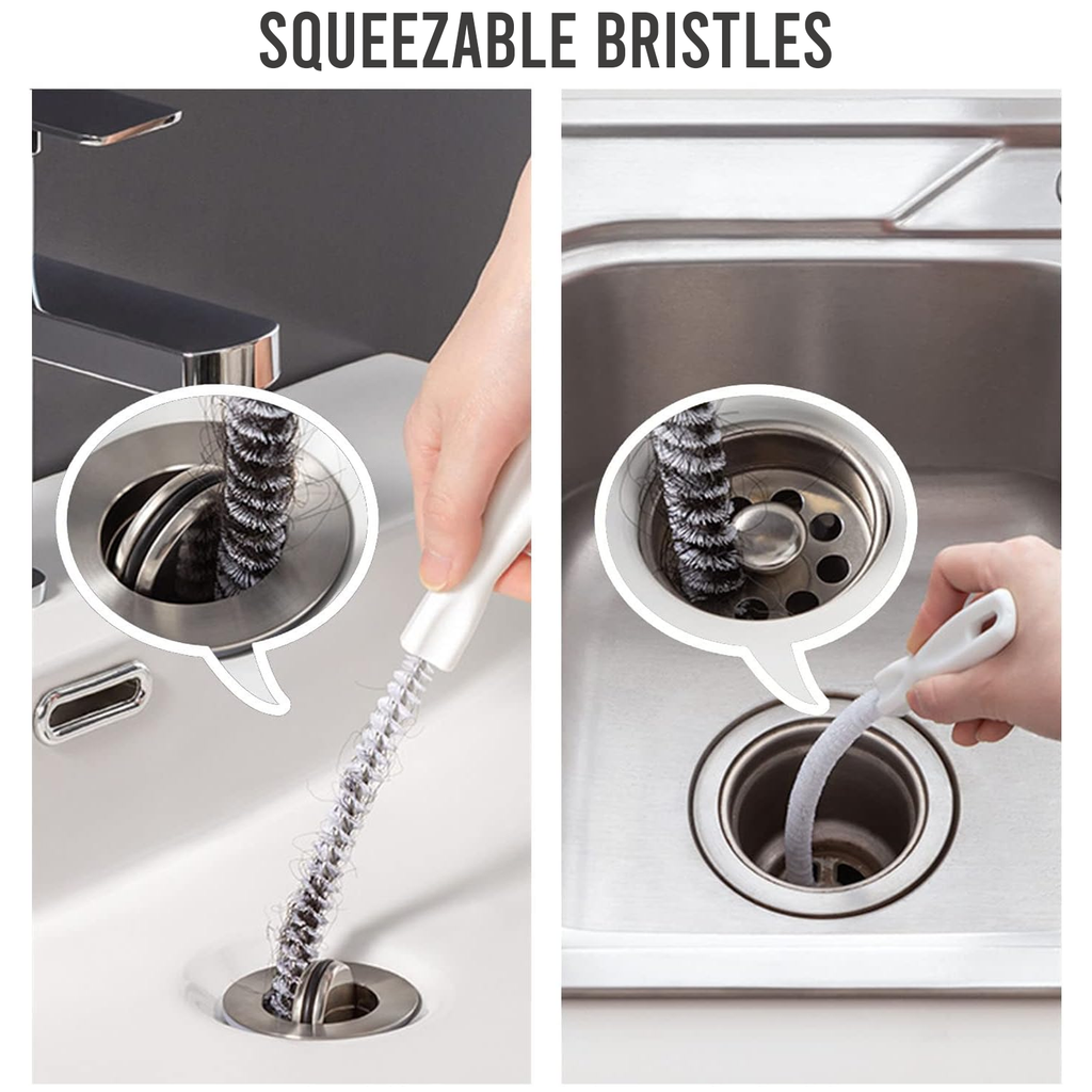Flexible Drain Cleaning Brush, Hair Clog Remover