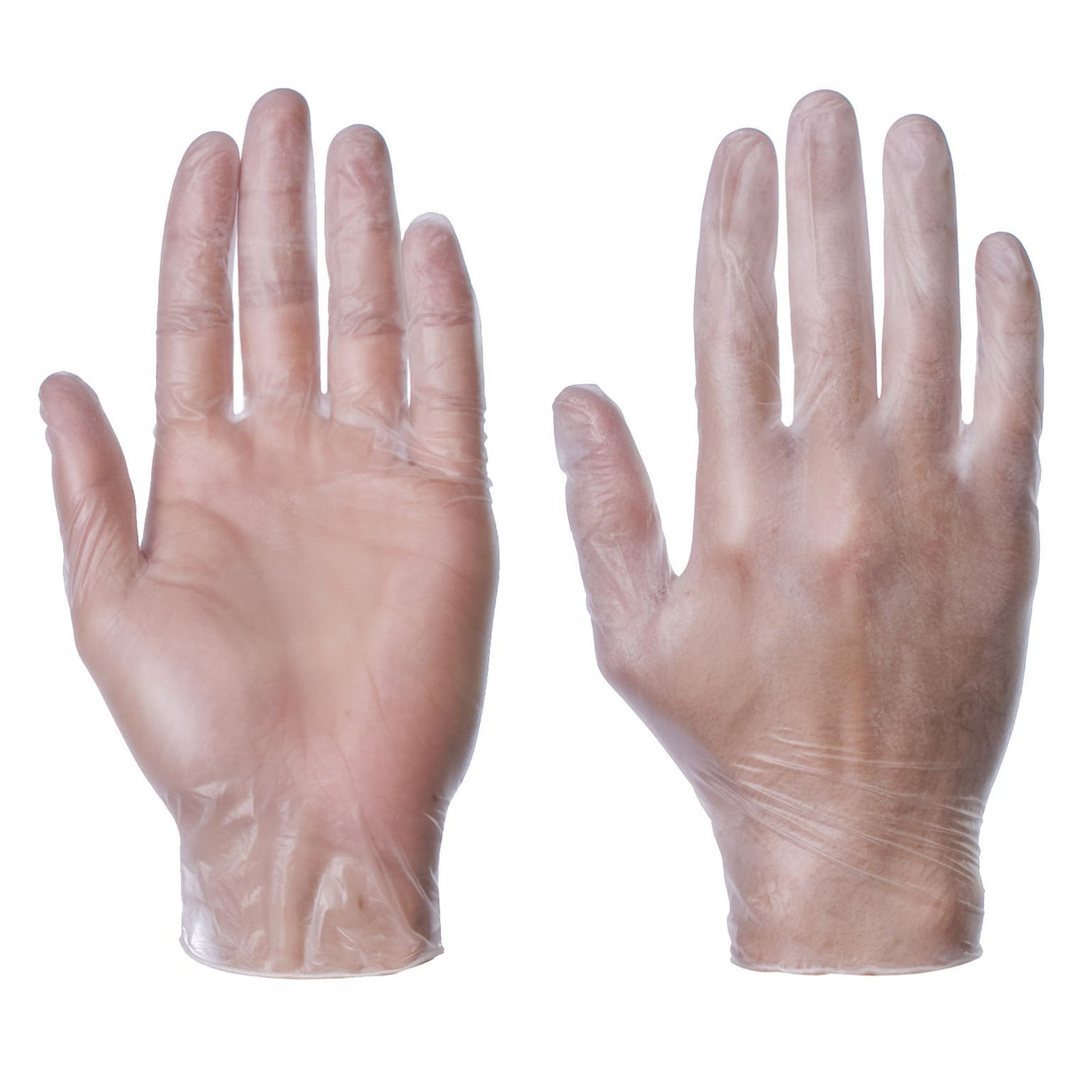 Powder Free Vinyl Disposable Gloves, Latex Free, Beaded Cuff