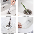 Flexible Drain Cleaning Brush, Hair Clog Remover