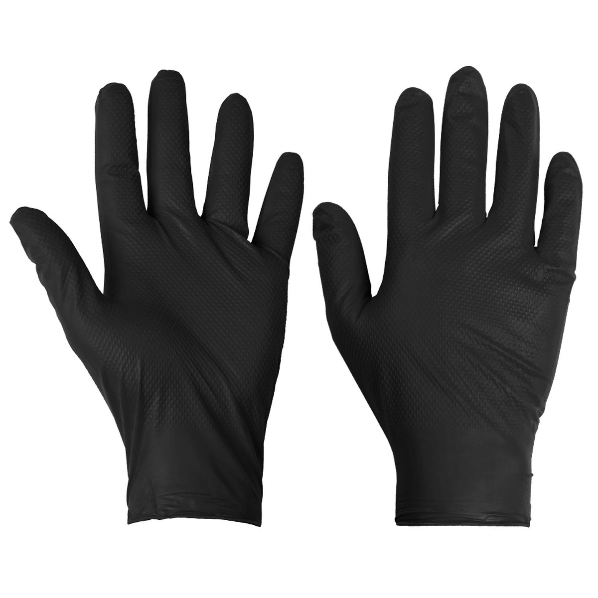 Diamond Grip Nitrile Gloves, Heavy Duty, Powder & Latex Free