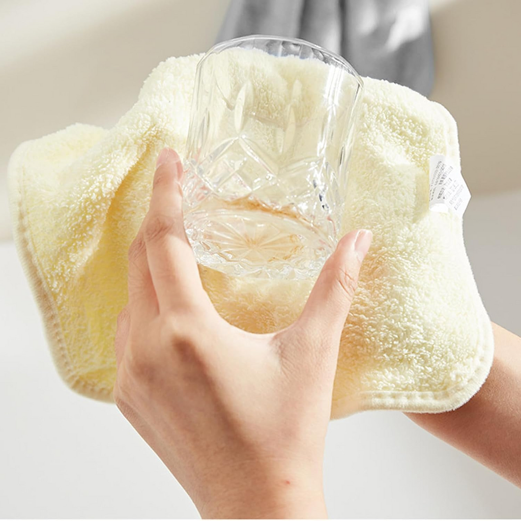 Coral Velvet Hand Towel with Hanging Loop, Soft & Absorbent, Pack of 1