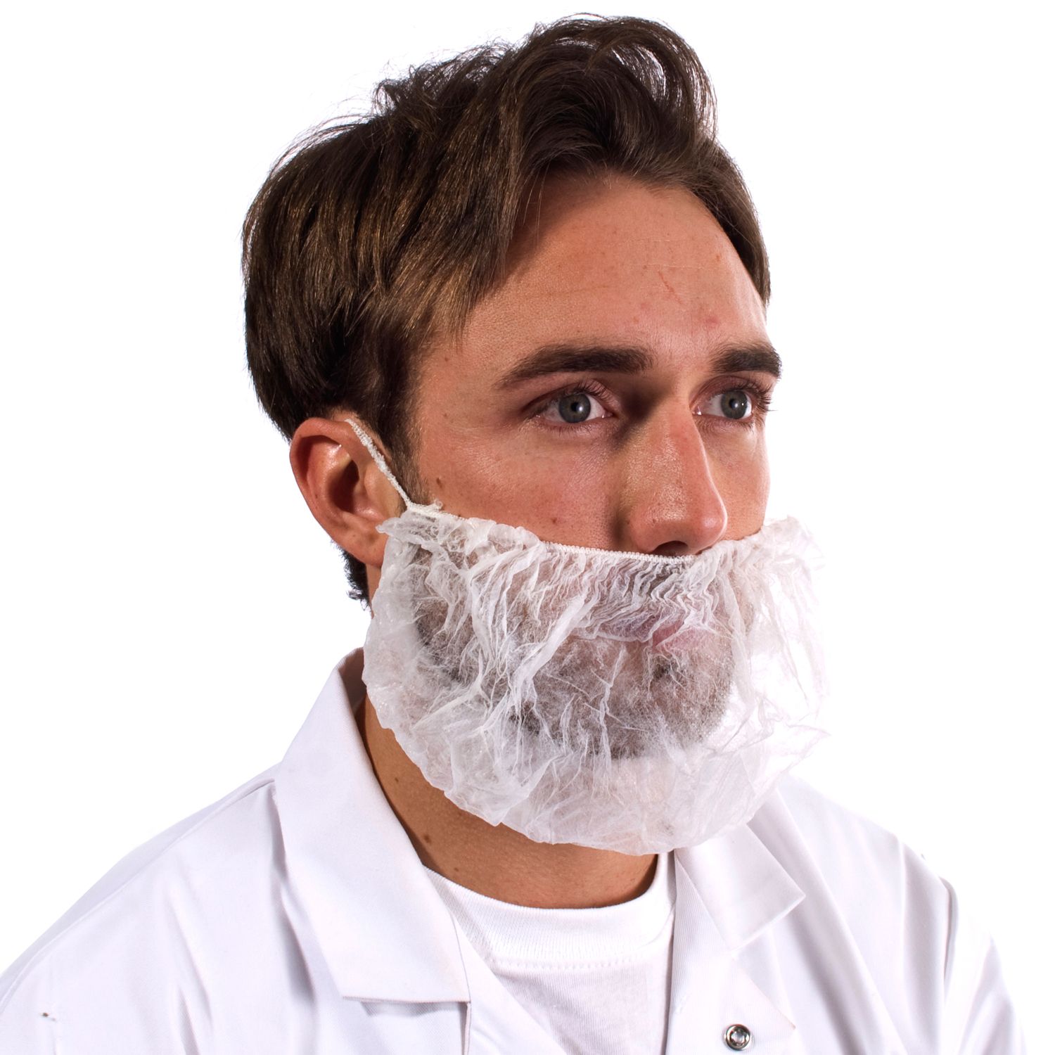Disposable Non Woven Beard Covers, Elastic Head Loop