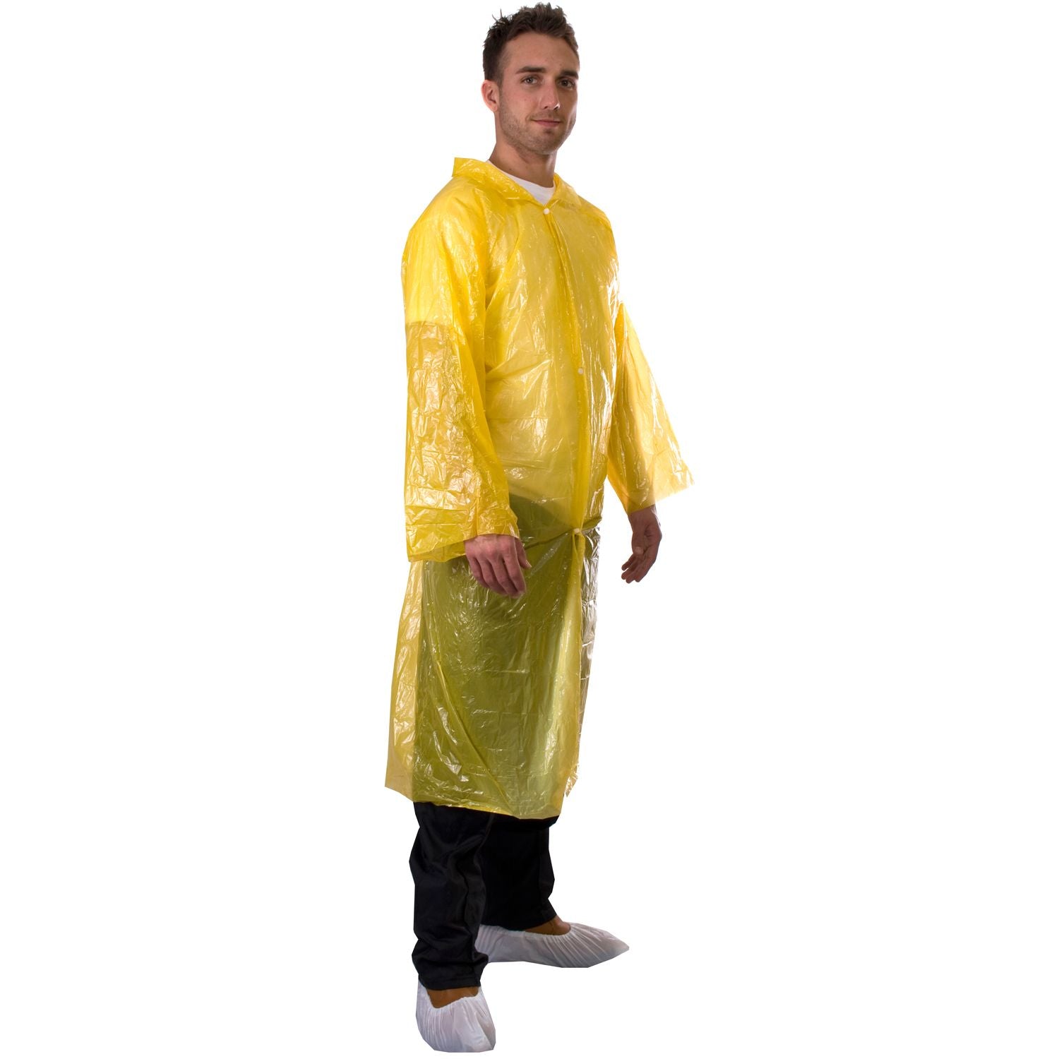 Disposable PE Visitor Coats, Polyethylene Protective Overcoats