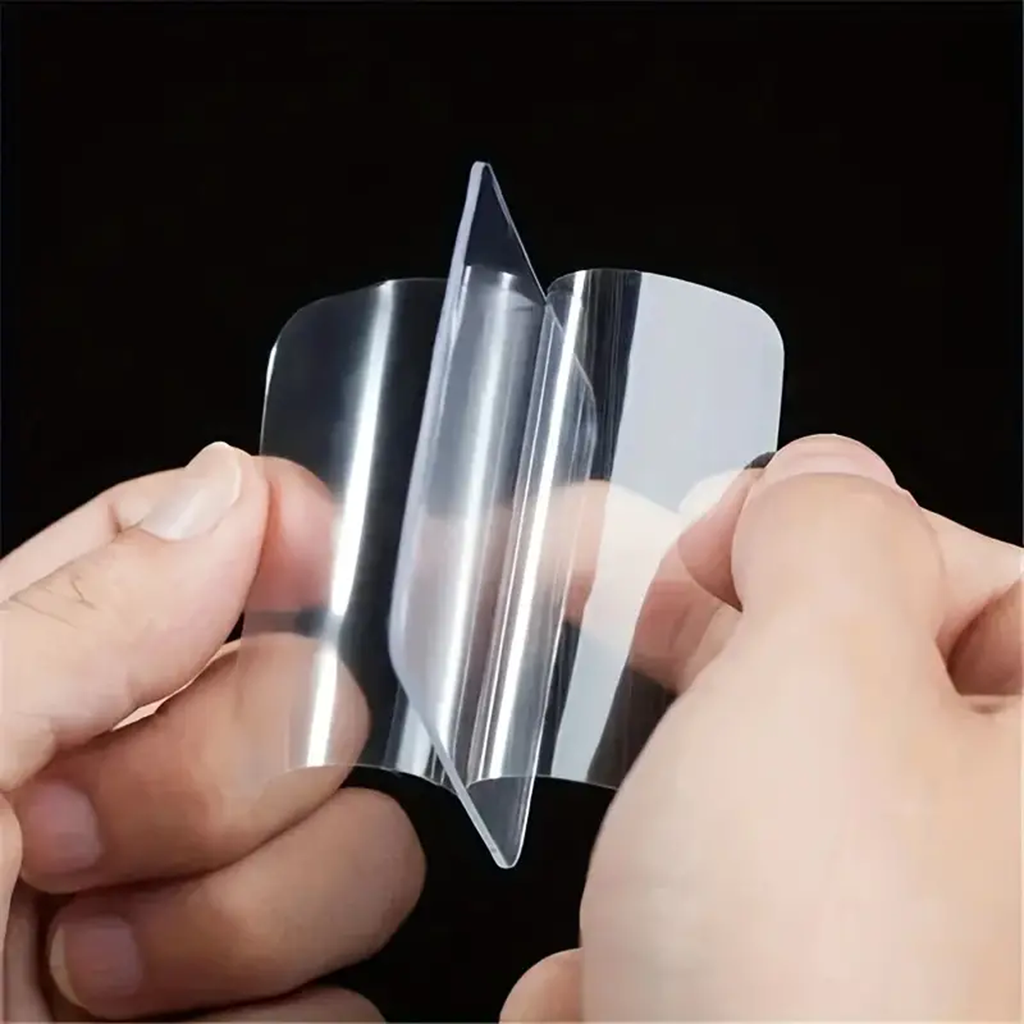 Transparent Double-Sided Mounting Tape, Strong Adhesive, Pack of 50