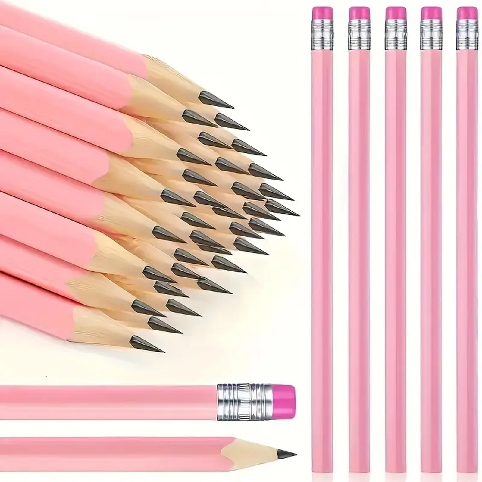 Pencils with Erasers, Smooth Writing, Pack of 10