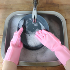 Dishwashing Gloves, Waterproof Non Slip Reusable, 1 Pair