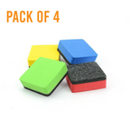 Dry Erasers, Whiteboard & Blackboard Use, Pack of 4