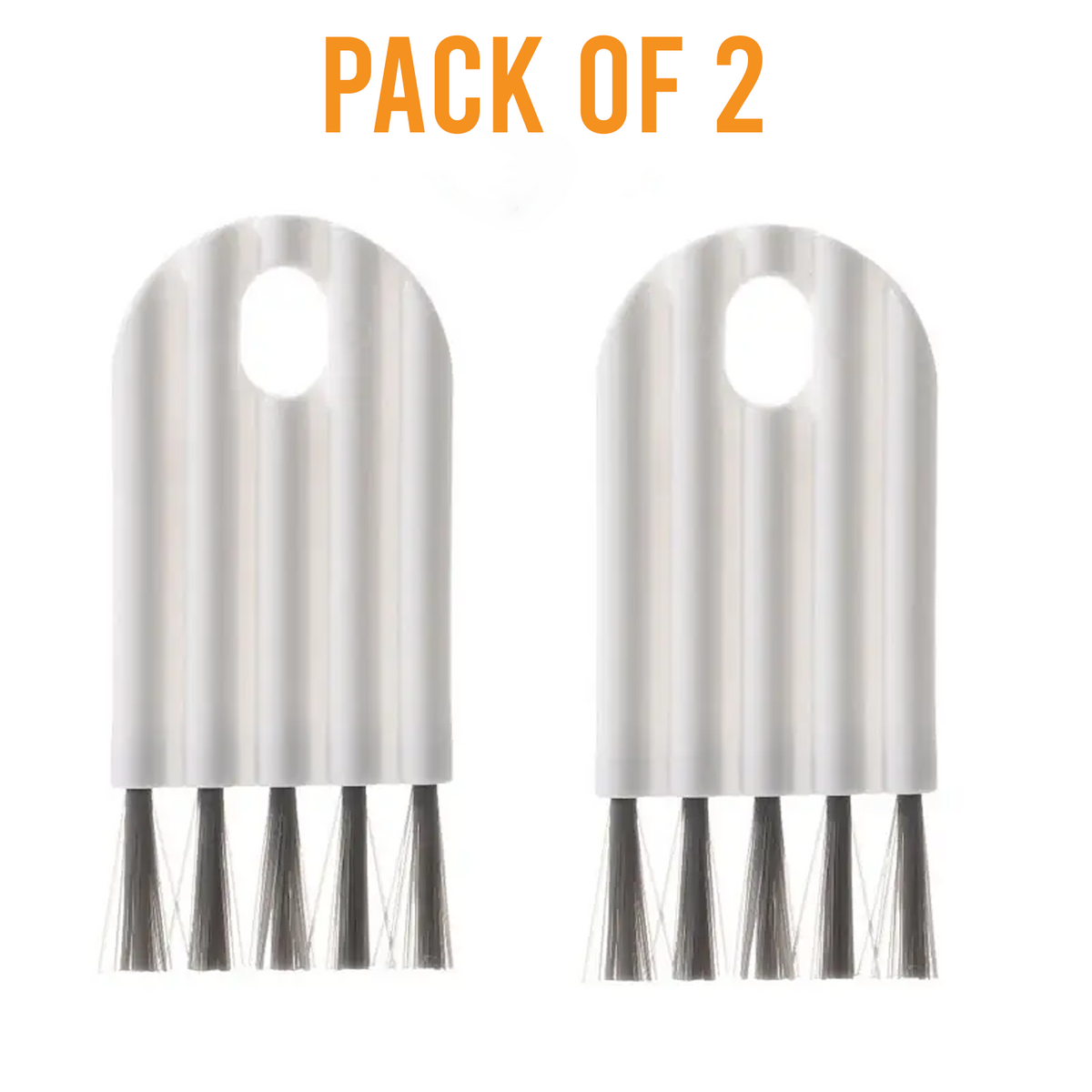 Multifunctional Cleaning Brush Set, Crevice & Detail Brushes, Pack of 2