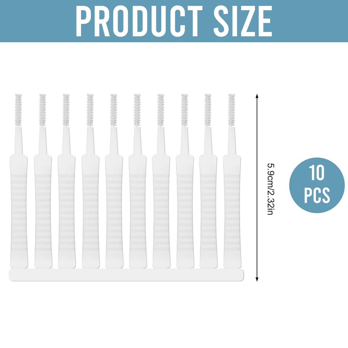 Mini Shower Cleaning Brushes, Small Hole Detail Brush, Pack of 10