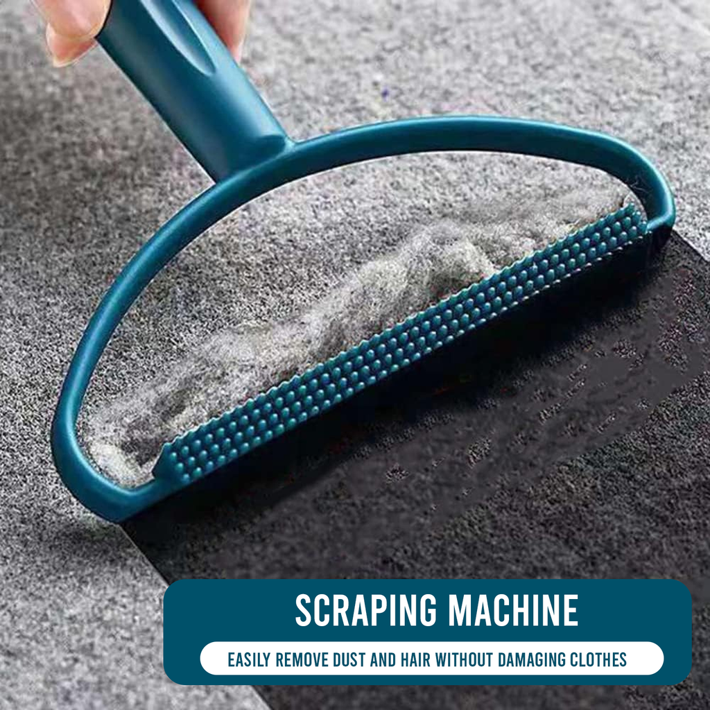 2-in-1 Pet Hair Remover, Dual Sided Fabric Scraper & Lint Brush
