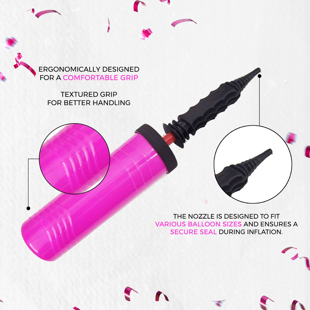 Manual Balloon Pump, Handheld Inflator, Random Colour