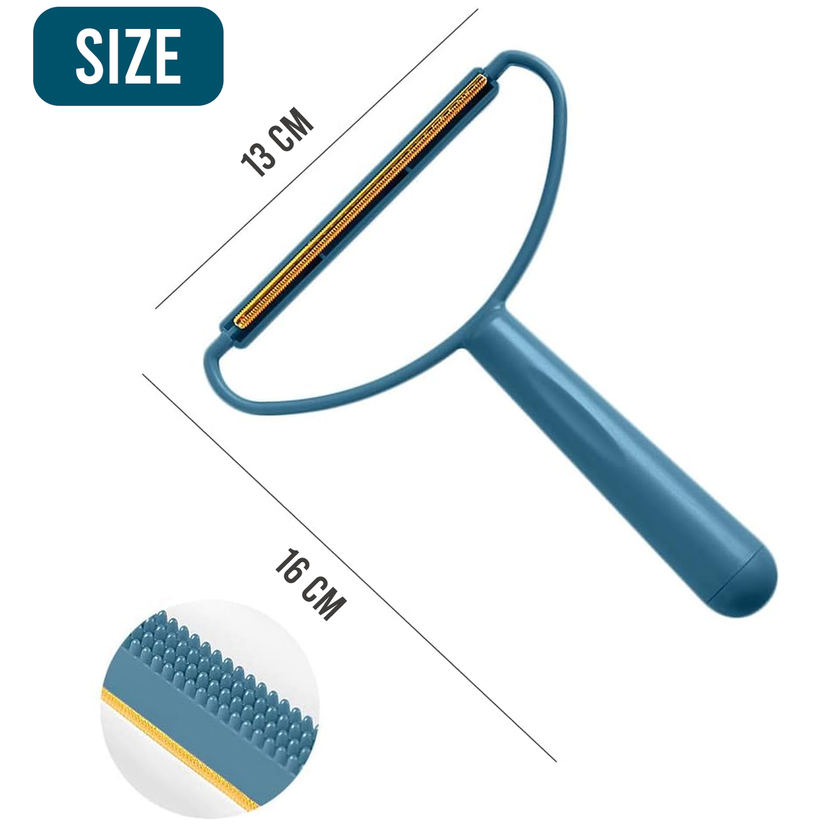 2-in-1 Pet Hair Remover, Dual Sided Fabric Scraper & Lint Brush