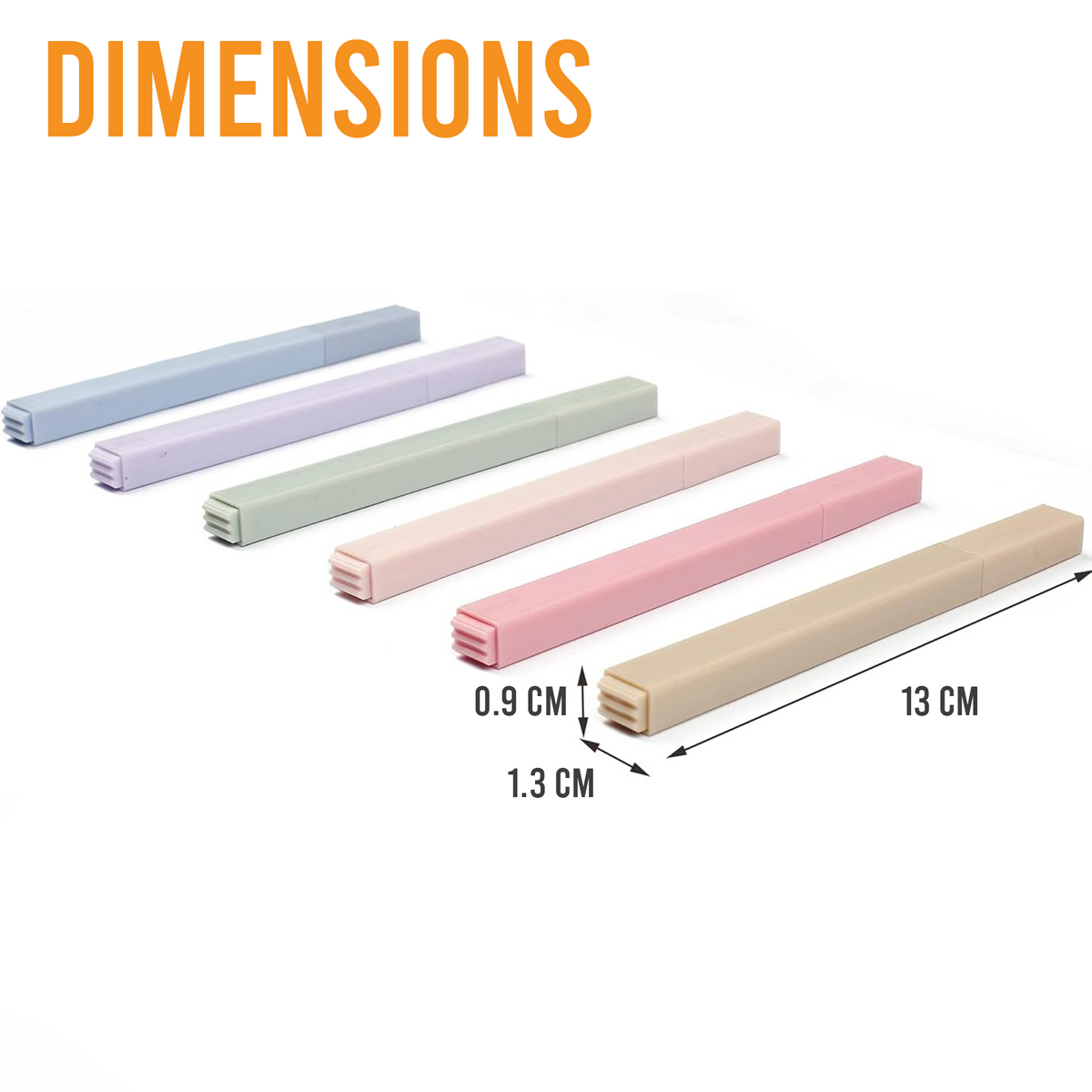 Doodle Highlighters, Soft Tip Pastel Markers, Pack of 6