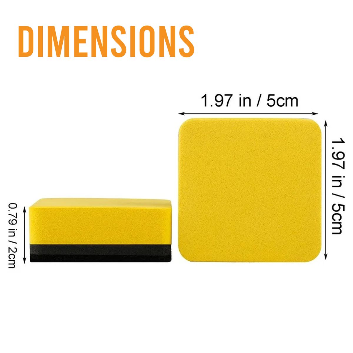 Dry Erasers, Whiteboard & Blackboard Use, Pack of 4