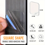 Transparent Double-Sided Mounting Tape, Strong Adhesive, Pack of 50