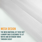 Polyester Mesh Laundry Bag with Zipper, Wash Protection