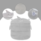 Shark Bath Toy Organizer, Hanging Mesh Storage Net, Grey, Pack of 1