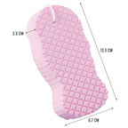 Super Soft Exfoliating Bath Sponge, Gentle Body Cleansing, Baby Pink, Pack of 1