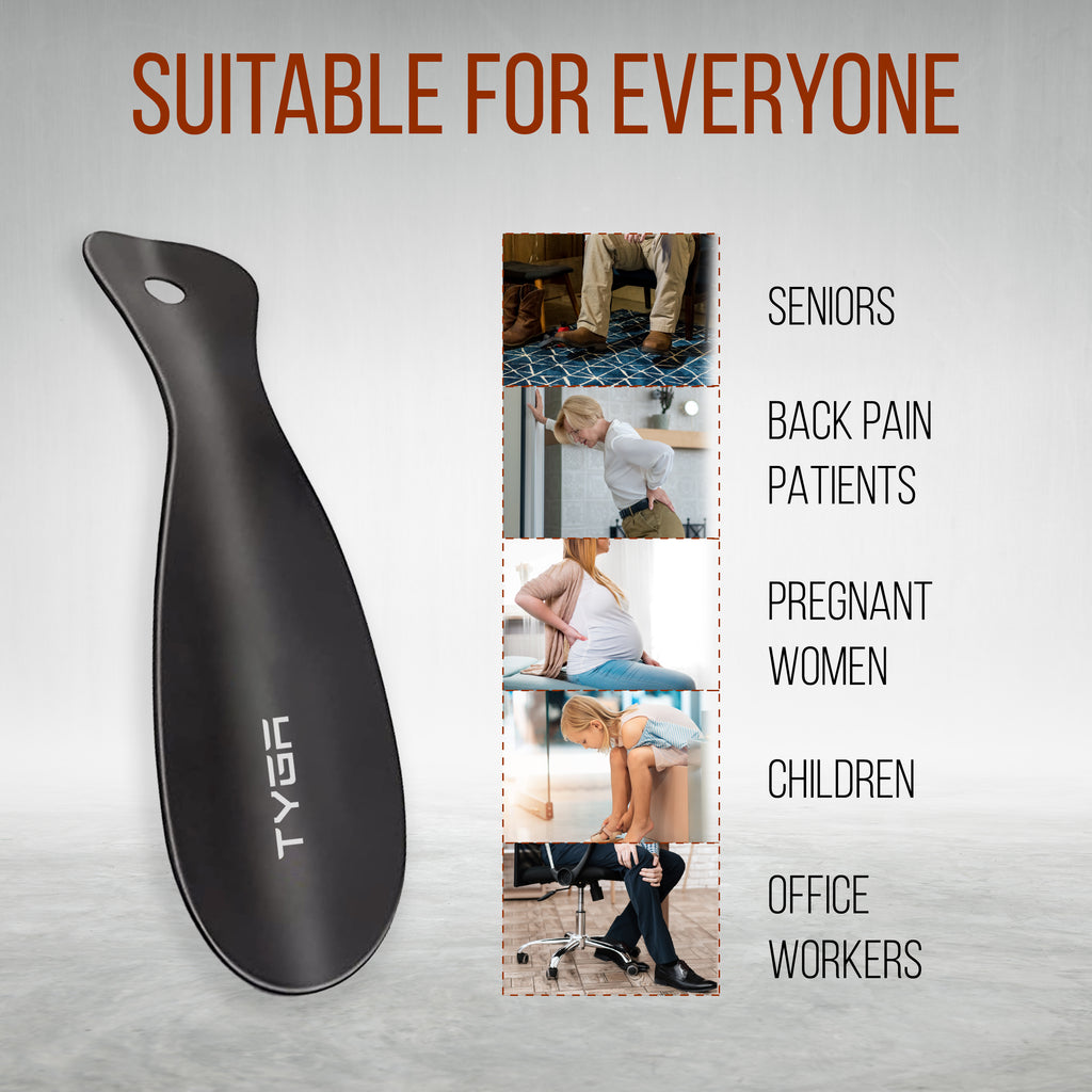Metal Shoe Horns Bundle, Short & Long, 19cm & 42cm