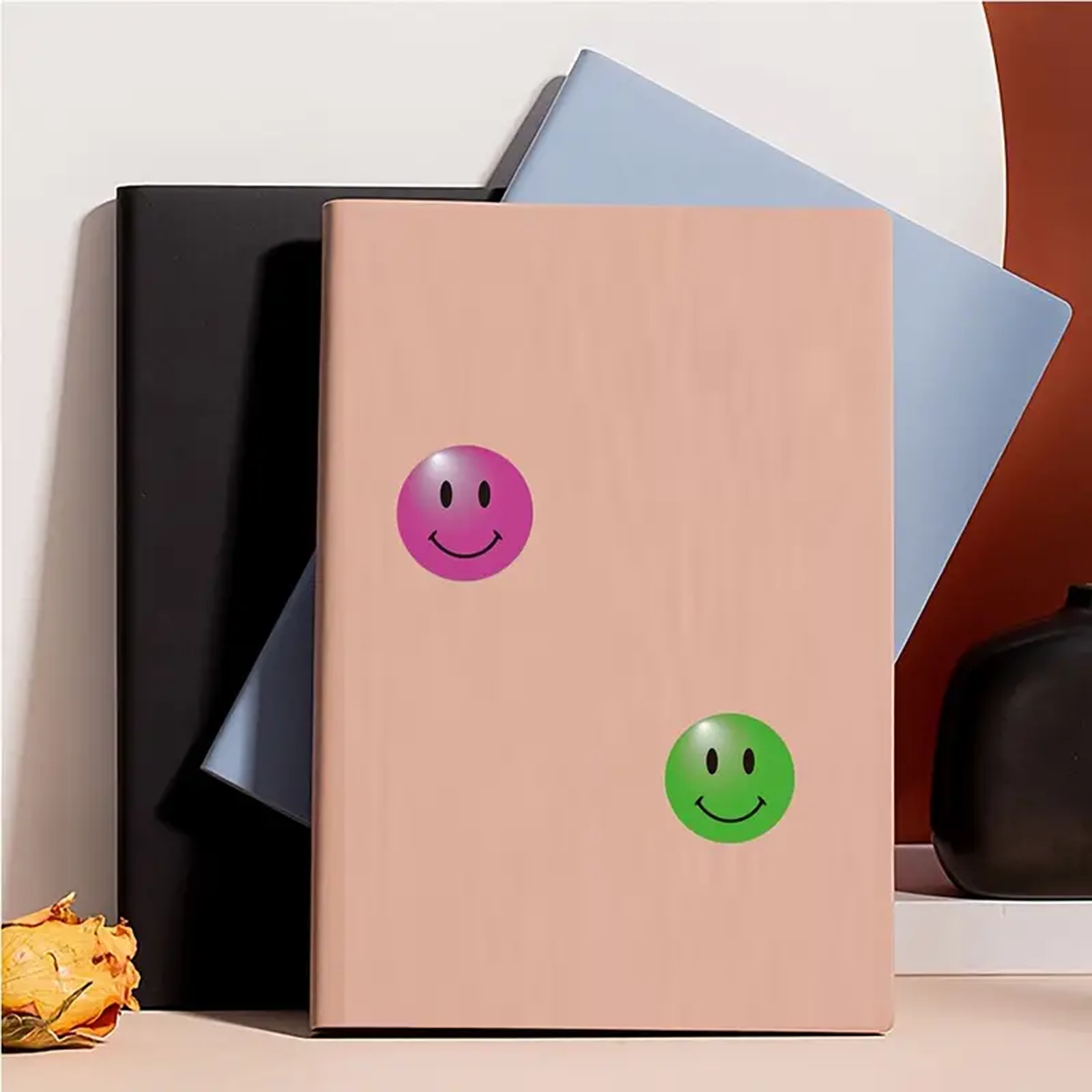 Happy Face Stickers, Self Adhesive Round Labels, Pack of 500