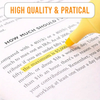 Highlighters, Chisel Tip Marker Pens, Pack of 6