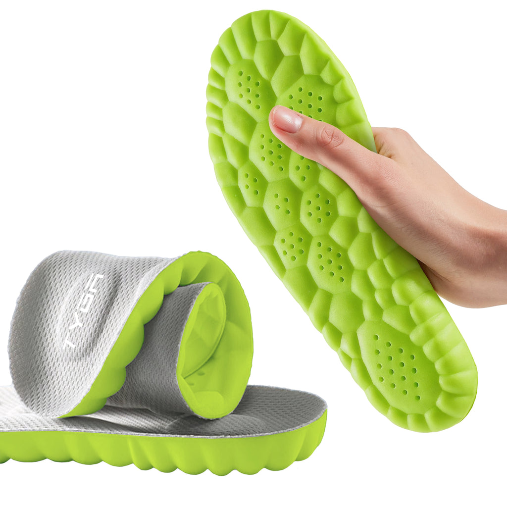 Breathable Memory Foam Insoles, 4D Comfort, Shock Absorption