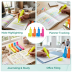 Highlighter Pens, Chisel Tip Assorted Colours, Pack of 4