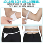 Y-Shaped Retractable Measuring Tape, Body Circumference Ruler