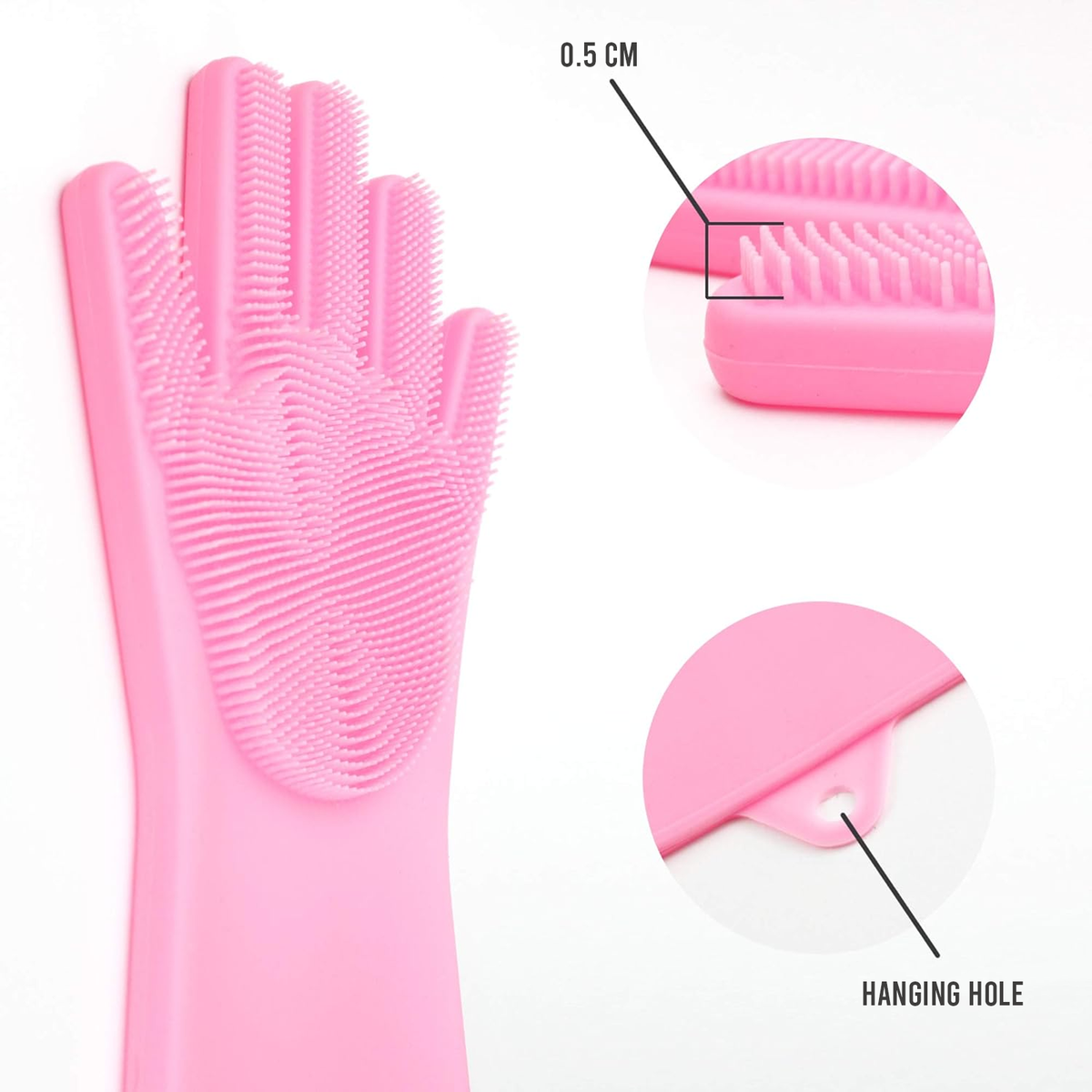 Dishwashing Gloves, Waterproof Non Slip Reusable, 1 Pair