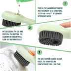 Liquid Shoe Cleaning Brush, Soft Bristle Design