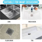 Hair Catcher Drain Stickers, Easy Use Shower Hair Blocker, Pack of 50