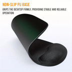 Ergonomic Mouse Pad with Wrist Support, Memory Foam Design, Black, Pack of 1