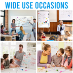 Erasable Magnetic Markers, Reusable Design, Pack of 4