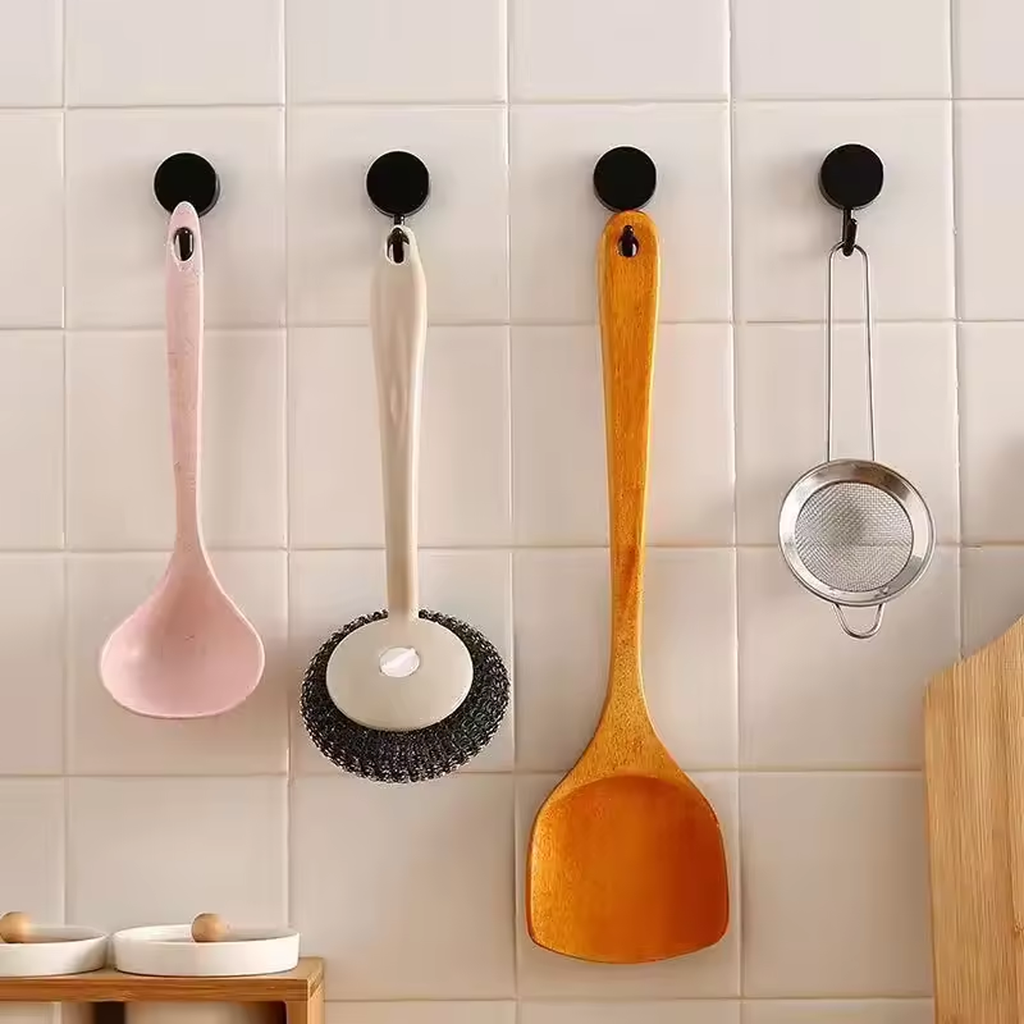 Self Adhesive Wall Hooks, Strong Hold, Pack of 10