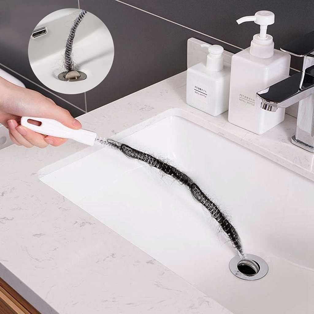 Flexible Drain Cleaning Brush, Hair Clog Remover