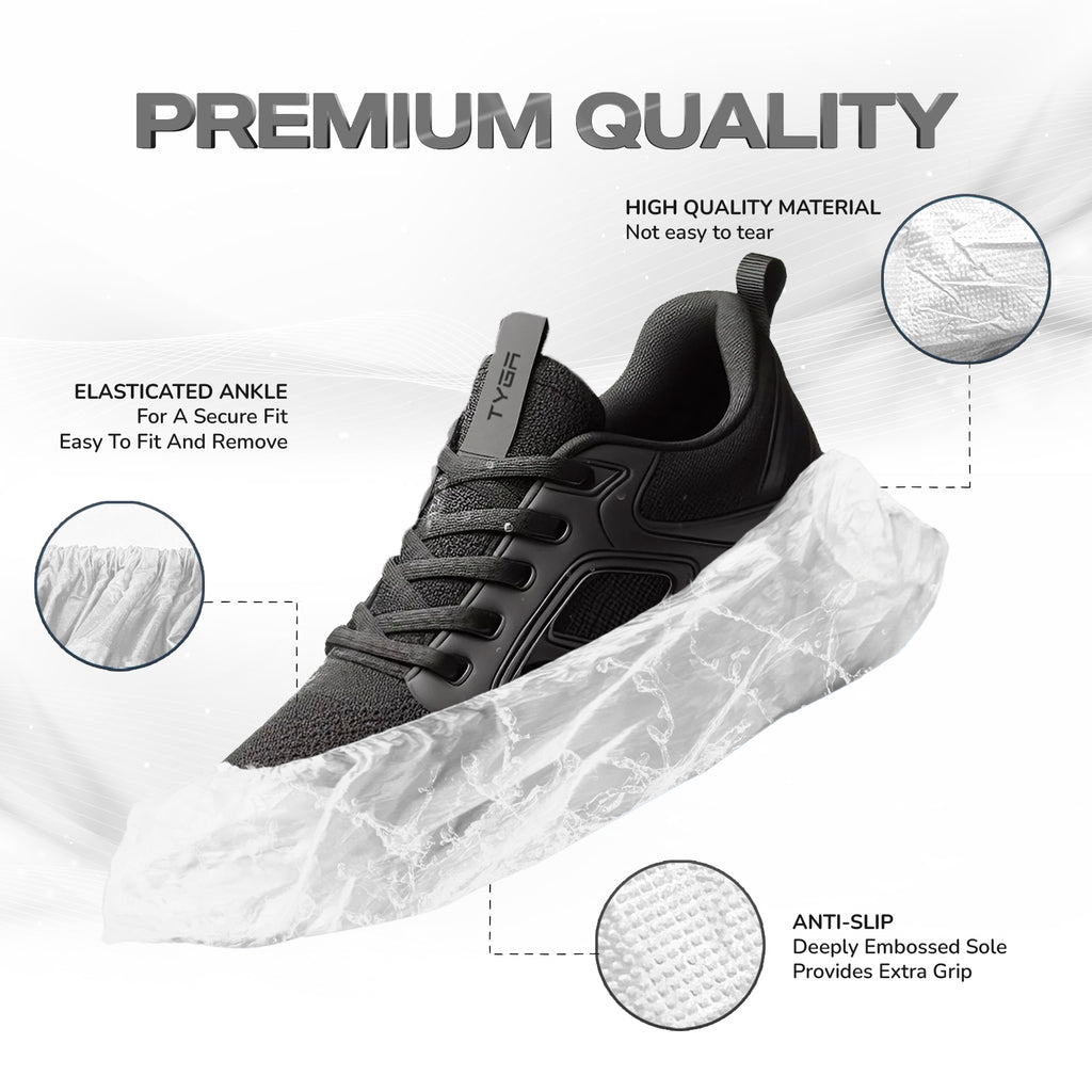 Disposable Shoe Covers, Anti Slip, Waterproof Overshoes