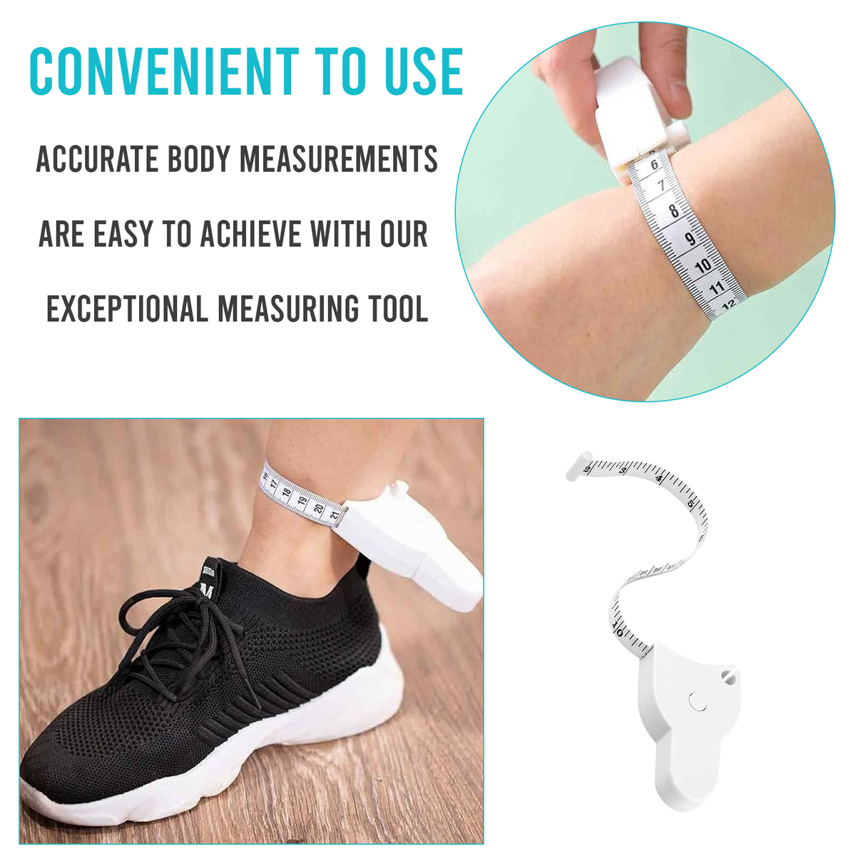 Y-Shaped Retractable Measuring Tape, Body Circumference Ruler