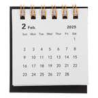 Flip Page Mini Desk Calendar with Memo Pad, Geometric Design, 2025