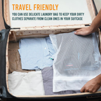 Polyester Mesh Laundry Bag with Zipper, Wash Protection