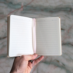 A6 Pocket Notebook, Sheepskin Feel Cover, Lined Pages, Pack of 1