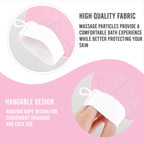 Deep Exfoliating Mitt, Viscose Fibre Scrub, Baby Pink, Pack of 1