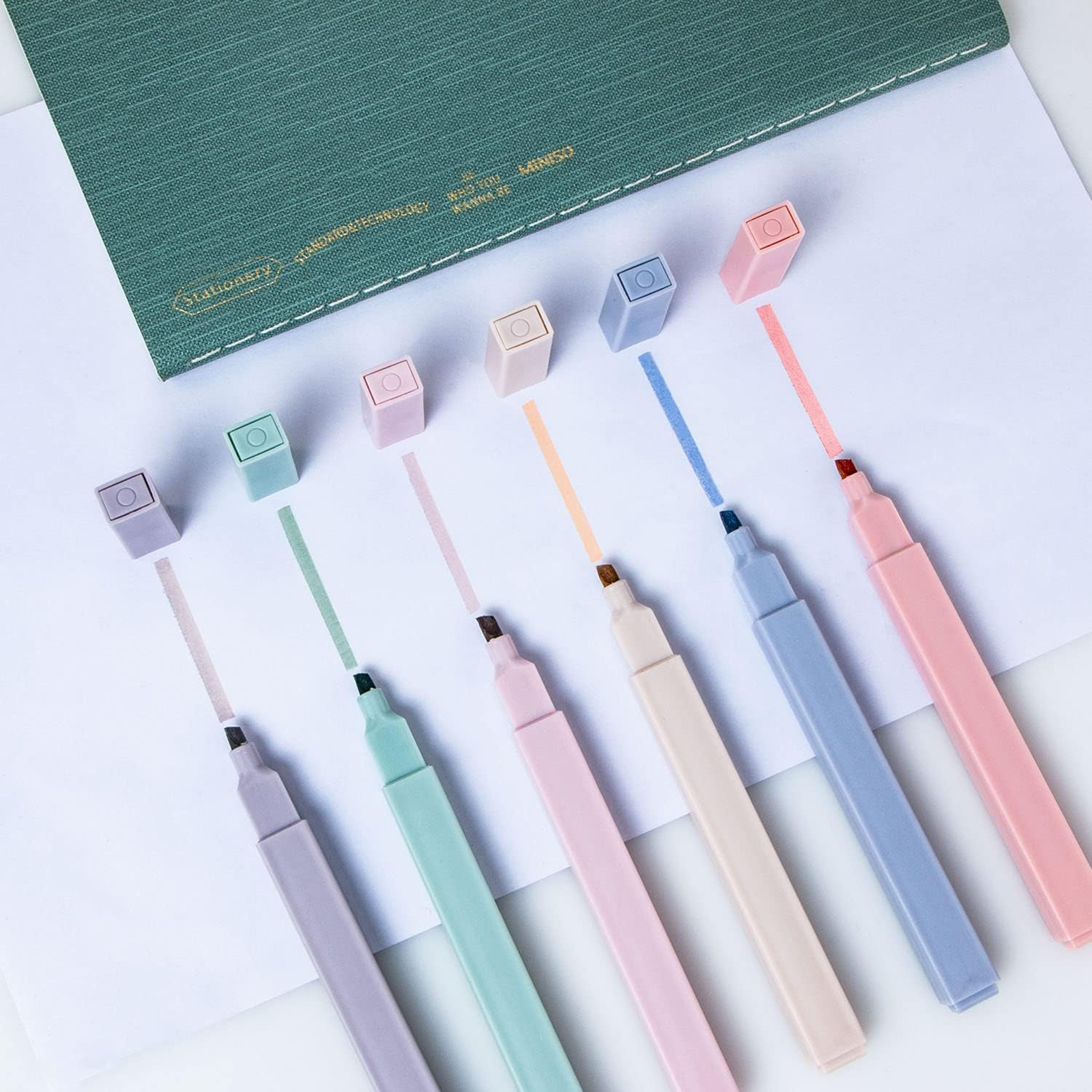 Doodle Highlighters, Soft Tip Pastel Markers, Pack of 6