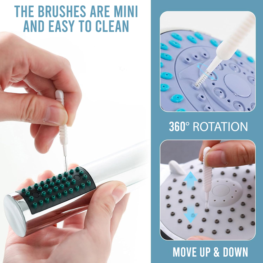 Mini Shower Cleaning Brushes, Small Hole Detail Brush, Pack of 10