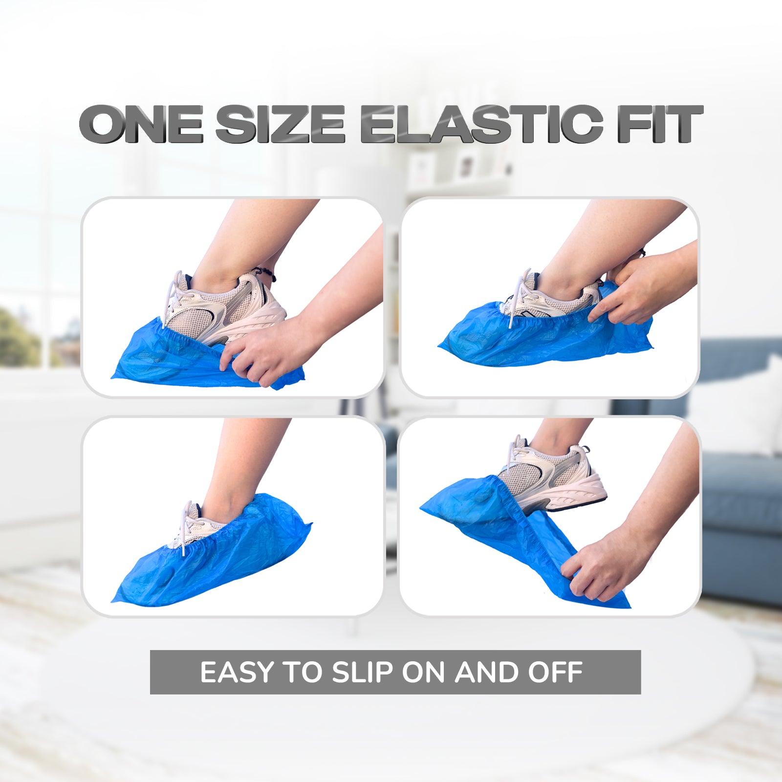 Disposable Shoe Covers, Anti Slip, Waterproof Overshoes
