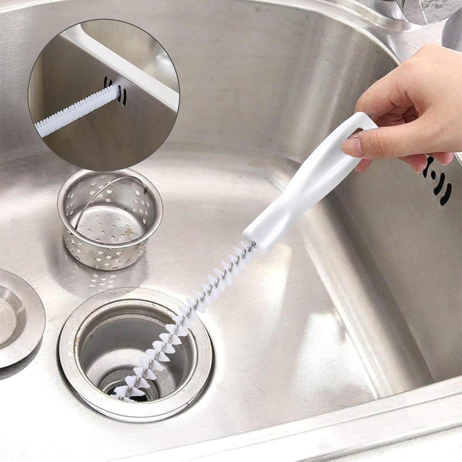 Flexible Drain Cleaning Brush, Hair Clog Remover