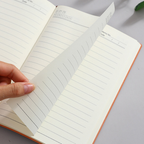 A6 Pocket Notebook, Sheepskin Feel Cover, Lined Pages, Pack of 1