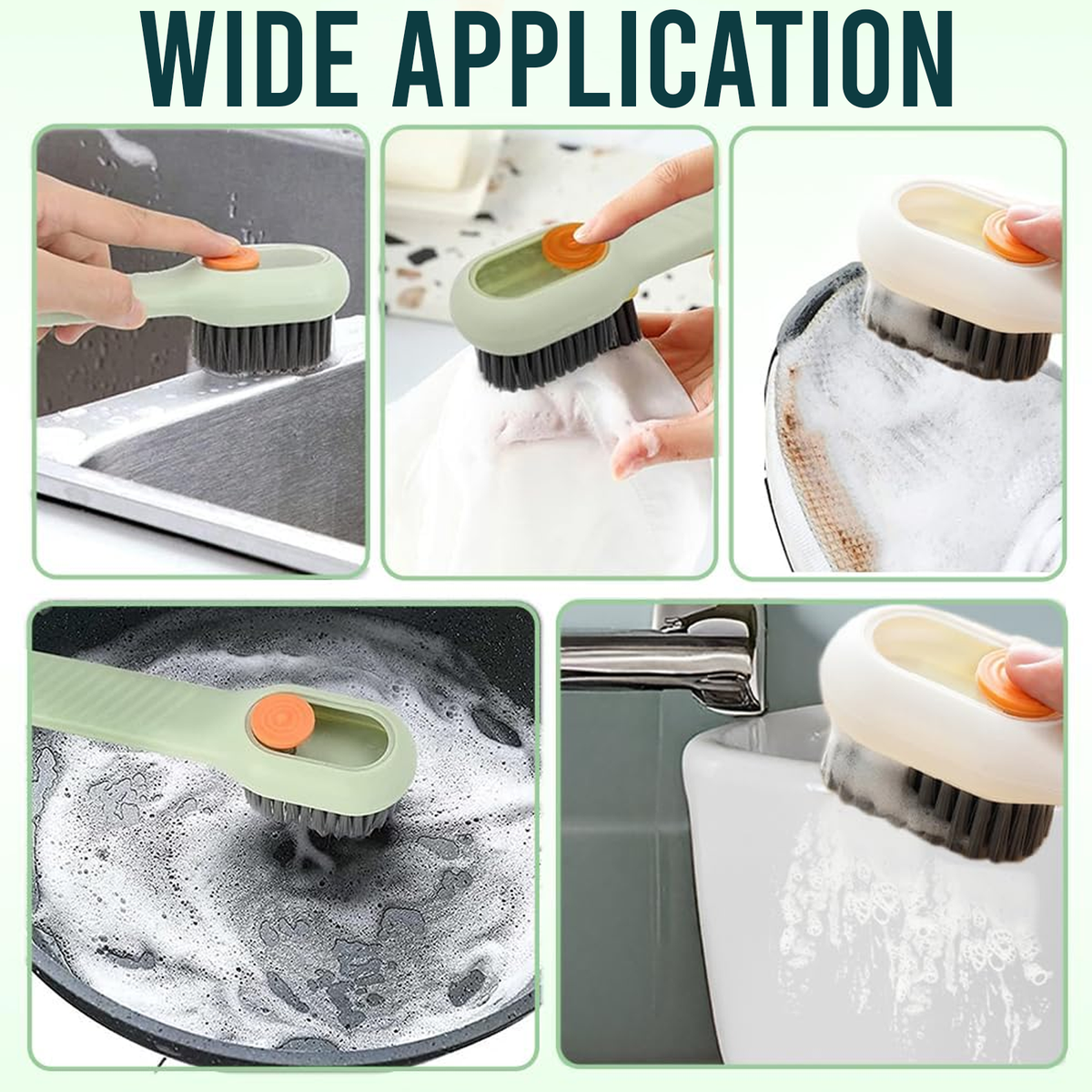 Liquid Shoe Cleaning Brush, Soft Bristle Design