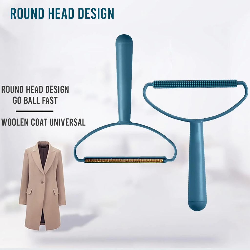 2-in-1 Pet Hair Remover, Dual Sided Fabric Scraper & Lint Brush
